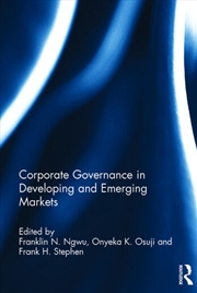 Buy Corporate Governance in Developing and Emerging Markets