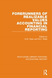 Buy Forerunners of Realizable Values Accounting in Financial Reporting
