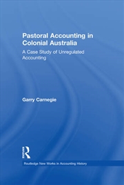 Buy Pastoral Accounting in Colonial Australia