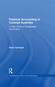 Buy Pastoral Accounting in Colonial Australia