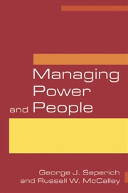 Buy Managing Power and People