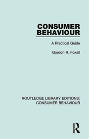 Buy Consumer Behaviour (RLE Consumer Behaviour)