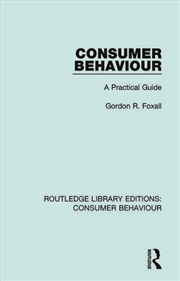 Buy Consumer Behaviour (RLE Consumer Behaviour)