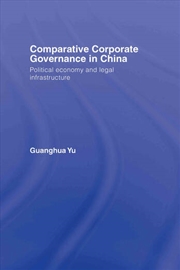 Buy Comparative Corporate Governance in China