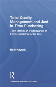 Buy Total Quality Management and Just-in-Time Purchasing