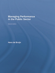 Buy Managing Performance in the Public Sector