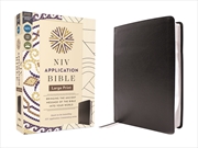 Buy NIV Application Bible, Large Print, Black, Red Letter,  Bringing the Ancient Message of the Bible in