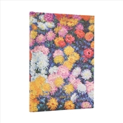 Buy 2026 Monet's Chrysanthemums Midi 18-month Horizontal Hardcover Flexi Dayplanner 2025-2026 (Elastic B