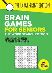 Buy Brain Games For Seniors: The Word Search Edition