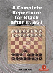 Buy A Complete Opening Repertoire For Black After 1...E6