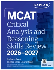 Buy MCAT Critical Analysis and Reasoning Skills Review 2026-2027