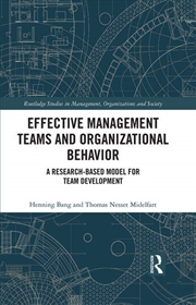 Buy Effective Management Teams and Organizational Behavior