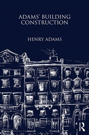 Buy Adams' Building Construction