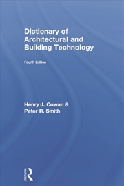 Buy Dictionary of Architectural and Building Technology