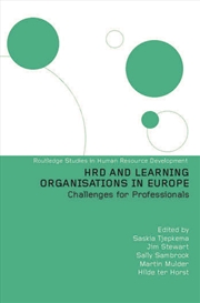 Buy HRD and Learning Organisations in Europe