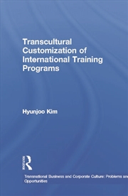 Buy Transcultural Customization of International Training Programs
