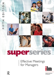 Buy Effective Meetings for Managers