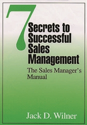 Buy 7 Secrets to Successful Sales Management