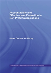 Buy Accountability and Effectiveness Evaluation in Nonprofit Organizations