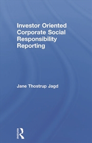 Buy Investor Oriented Corporate Social Responsibility Reporting