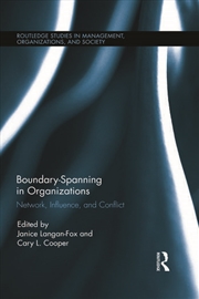 Buy Boundary-Spanning in Organizations
