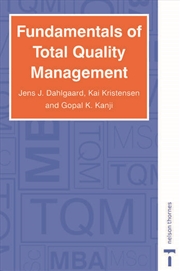 Buy Fundamentals of Total Quality Management