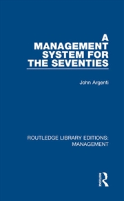 Buy A Management System for the Seventies