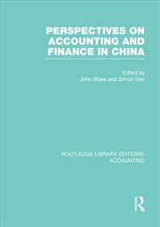 Buy Perspectives on Accounting and Finance in China (RLE Accounting)