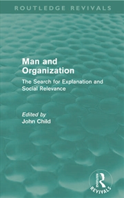 Buy Man and Organization (Routledge Revivals)