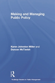 Buy Making and Managing Public Policy