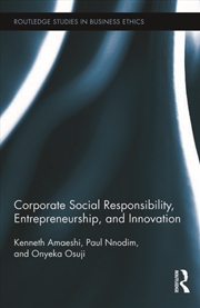 Buy Corporate Social Responsibility, Entrepreneurship, and Innovation