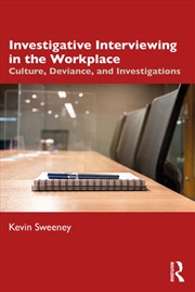 Buy Investigative Interviewing in the Workplace