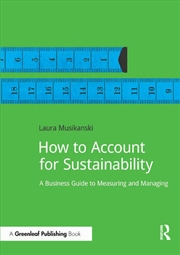 Buy How to Account for Sustainability