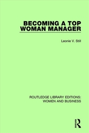Buy Becoming a Top Woman Manager