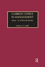 Buy Current Topics in Management