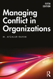 Buy Managing Conflict in Organizations