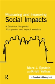 Buy Measuring and Improving Social Impacts