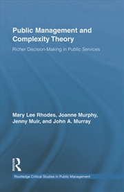 Buy Public Management and Complexity Theory