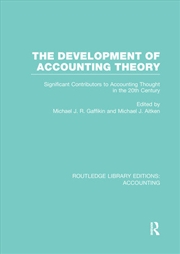 Buy The Development of Accounting Theory (RLE Accounting)
