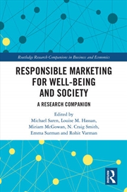 Buy Responsible Marketing for Well-being and Society