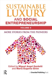 Buy Sustainable Luxury and Social Entrepreneurship Volume II