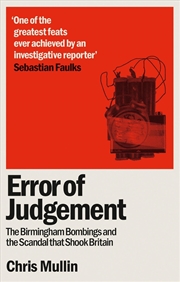 Buy Error of Judgement