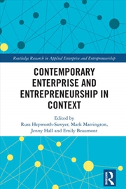 Buy Contemporary Enterprise and Entrepreneurship in Context