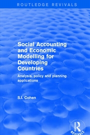 Buy Social Accounting and Economic Modelling for Developing Countries