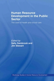 Buy Human Resource Development in the Public Sector