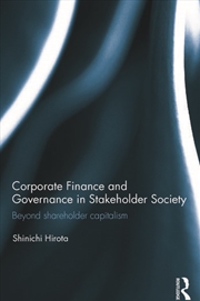 Buy Corporate Finance and Governance in Stakeholder Society