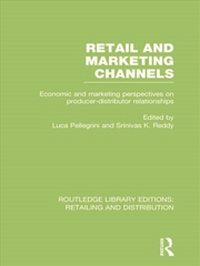 Buy Retail and Marketing Channels (RLE Retailing and Distribution)