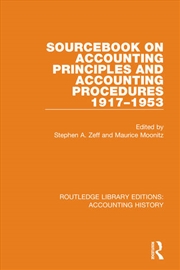Buy Sourcebook on Accounting Principles and Accounting Procedures, 1917-1953