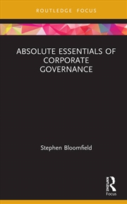 Buy Absolute Essentials of Corporate Governance