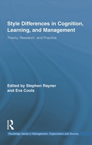 Buy Style Differences in Cognition, Learning, and Management